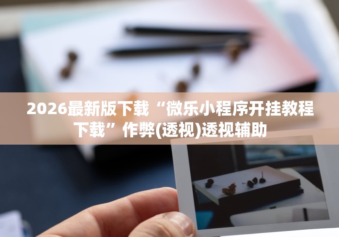 2026最新版下载“微乐小程序开挂教程下载”作弊(透视)透视辅助