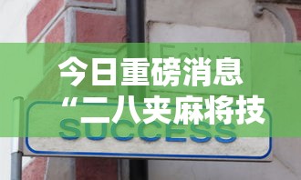 今日重磅消息“二八夹麻将技巧	”详细开挂安装教程