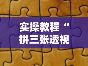 实操教程“拼三张透视软件”详细分享装挂步骤