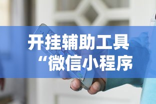 开挂辅助工具“微信小程序家乡大贰辅助器”开挂安装教程