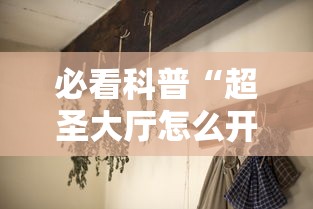 必看科普“超圣大厅怎么开挂”分享用挂教程
